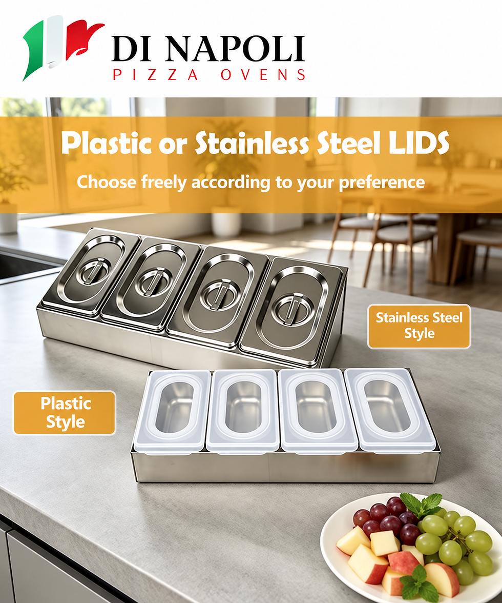 Thumbnail: Di Napoli 4-Compartment Pizza Topping Station