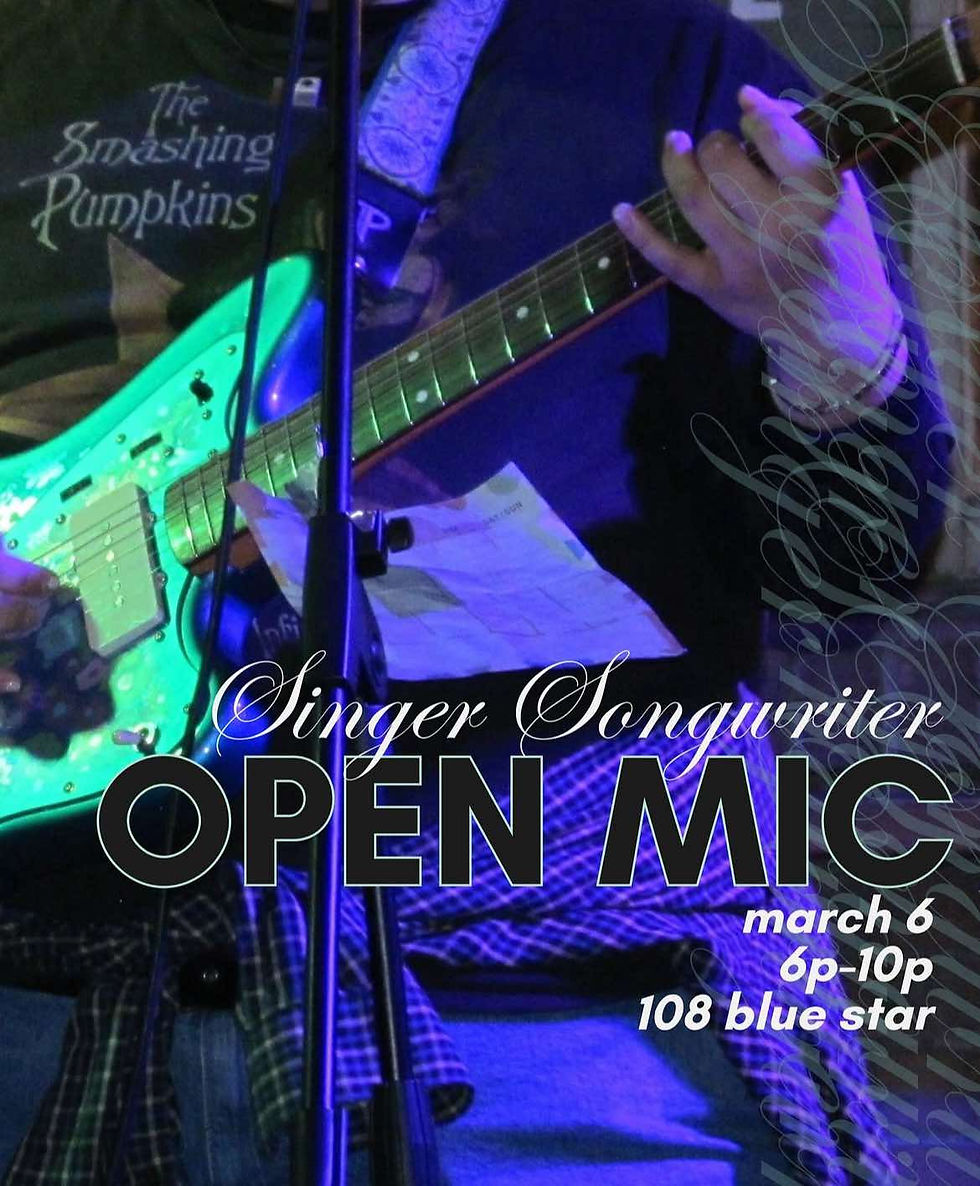Singer Songwriter Open Mic