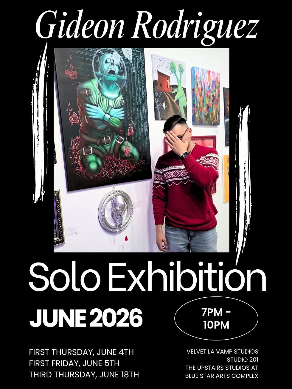 Solo Exhibit by Gideon Rodriguez (Preview Night)