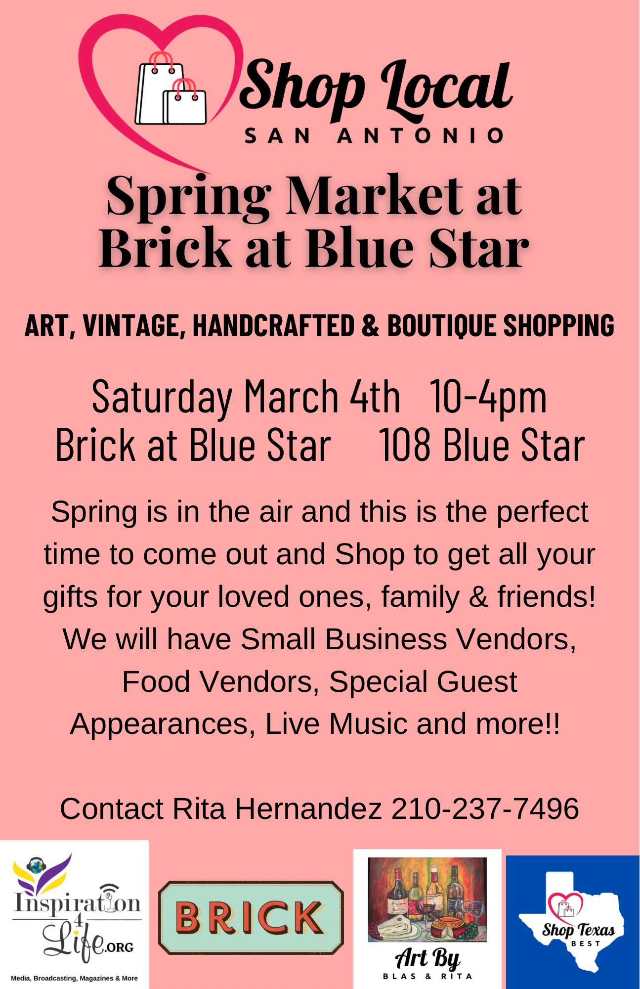 Shop Local San Antonio Spring Market | Blue Star Arts