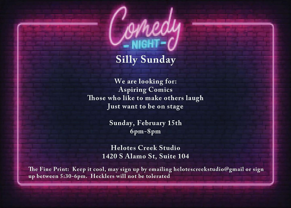 Comedy Night (Silly Sunday)