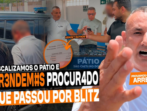 fiscalizações do delegado palumbo suspendem pátios do detran