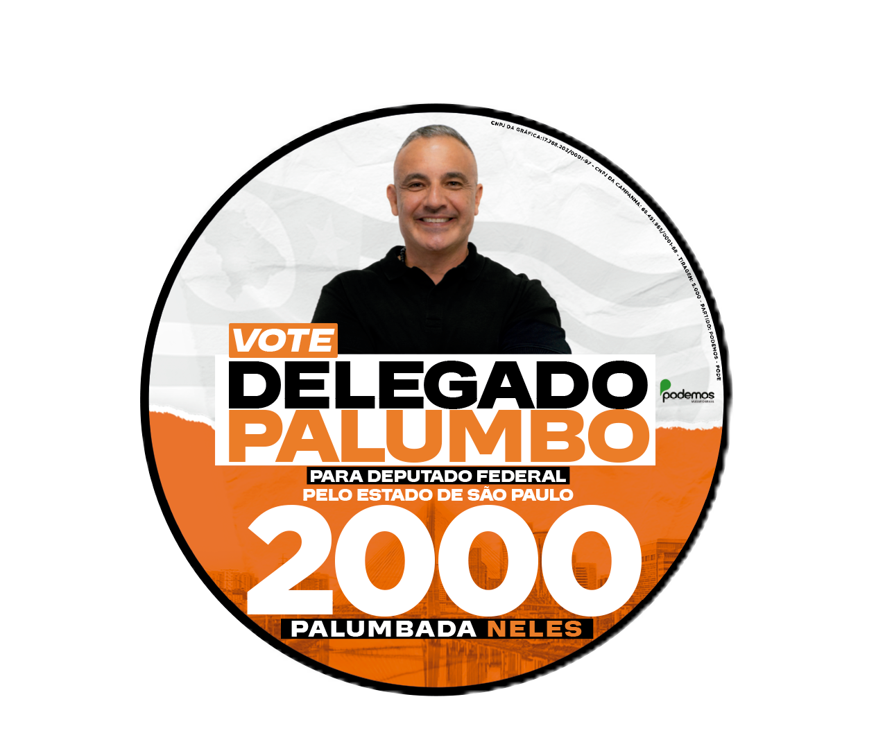 Foto do escritor: Delegado Palumbo | 2000 | para Dep. Federal