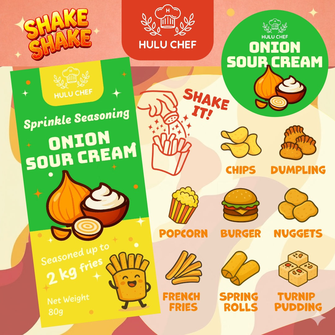 Hulu Chef Shake Shake 粉 / Seasoning 調味粉 Onion Sour Cream 洋蔥酸忌廉味