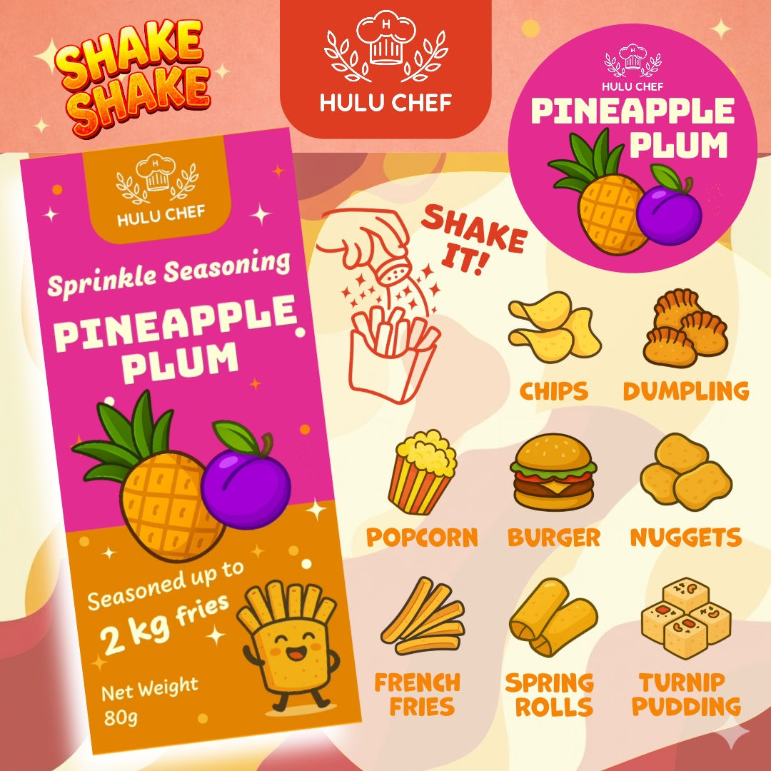Hulu Chef Shake Shake 粉 / Seasoning 調味粉 Pineapple Plum 菠蘿梅子