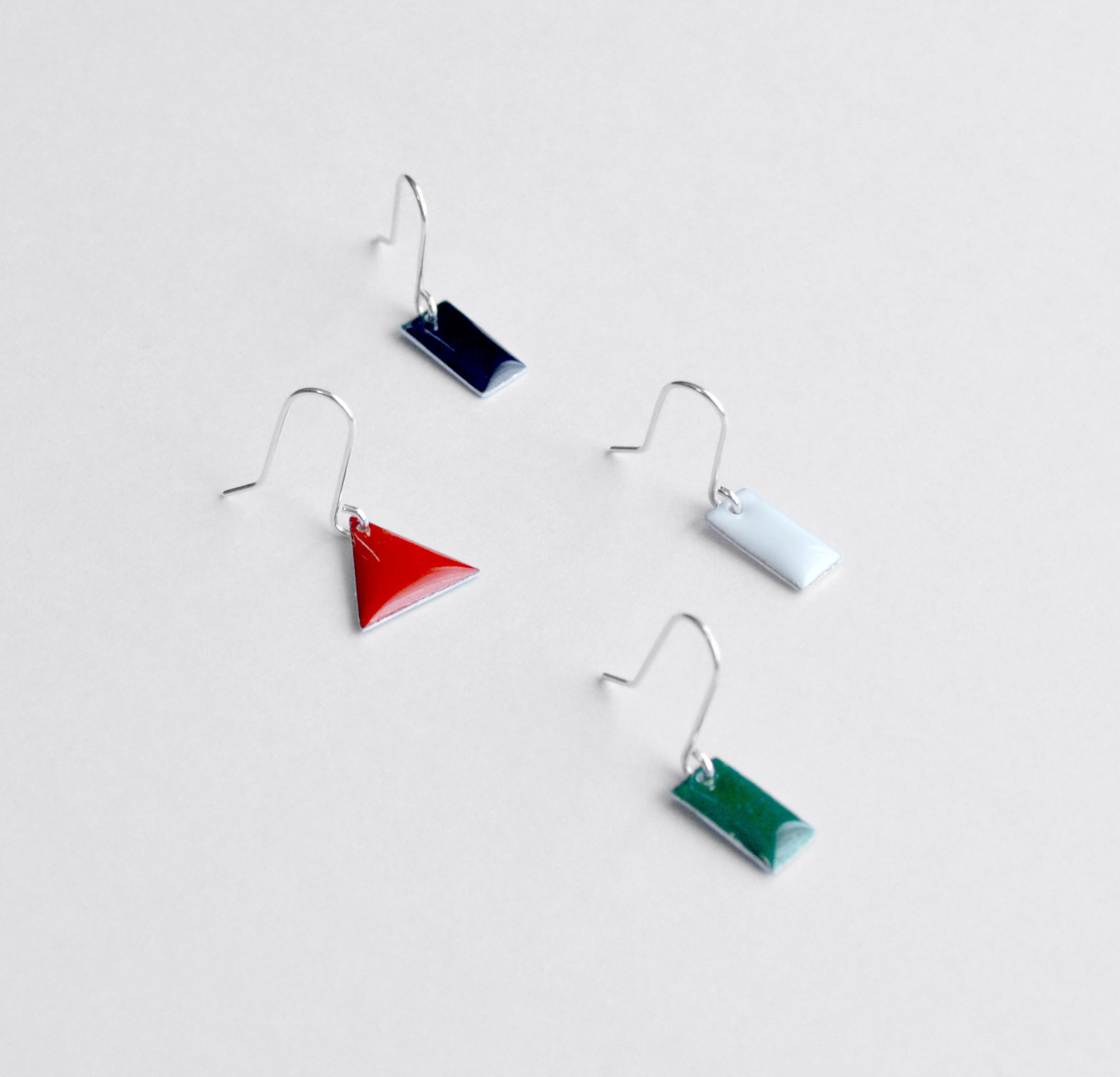 Palestinian flag color  hook earring
