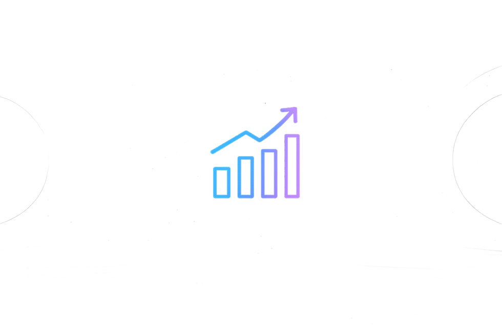 Neon bar graph in cosmic space.png