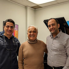 Anoushiravan Rouhani, Homayoun Shajarian, Babak Naseri rehearsal for Toronto Concert