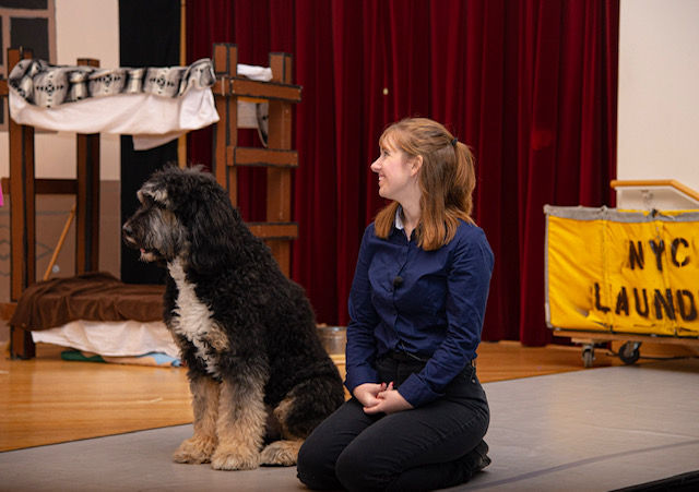 Annie rehearsal BTS