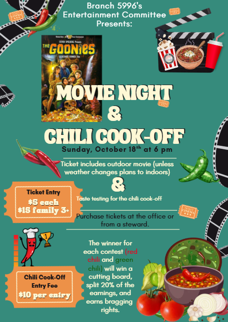 Movie Night & Chili Cook-off