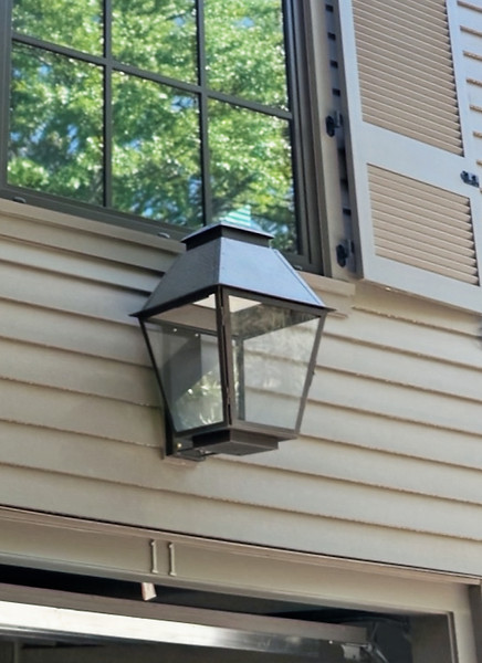 Natchez copper wall mount wth LED puck