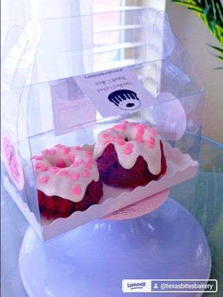 Texas Bites Bakery Valentine Bundt Cake