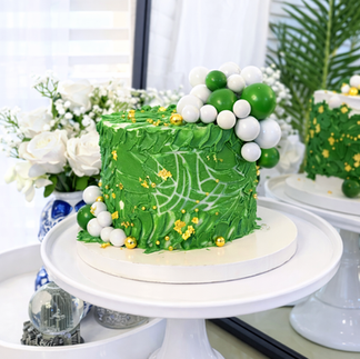 Green Custom Birthday Cake