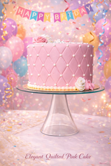 Customize Quilted Pink Cake