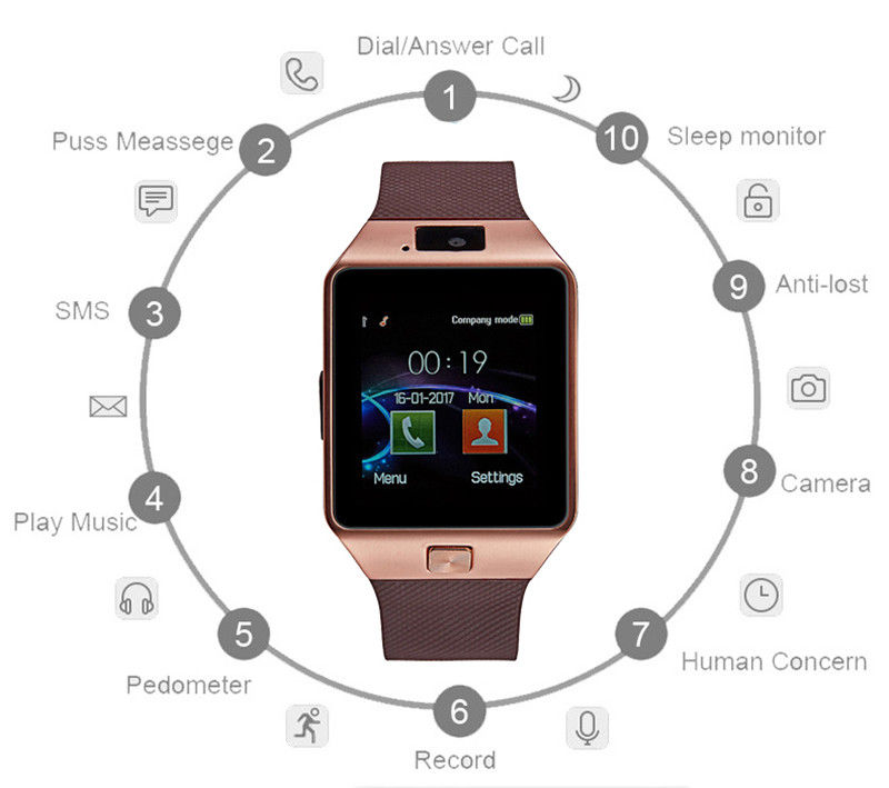 Miniatura: SMART WATCH, reloj inteligente deportivo con Bluetooth, Android y subwoofer 2019