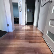 sanding and polishing Jarrah floors