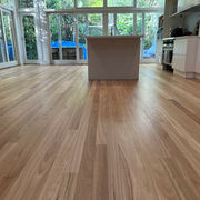 sanding and polishing Jarrah floors