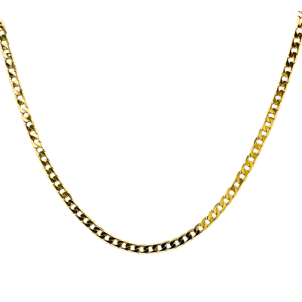 Cadena cubana plana 60 cm