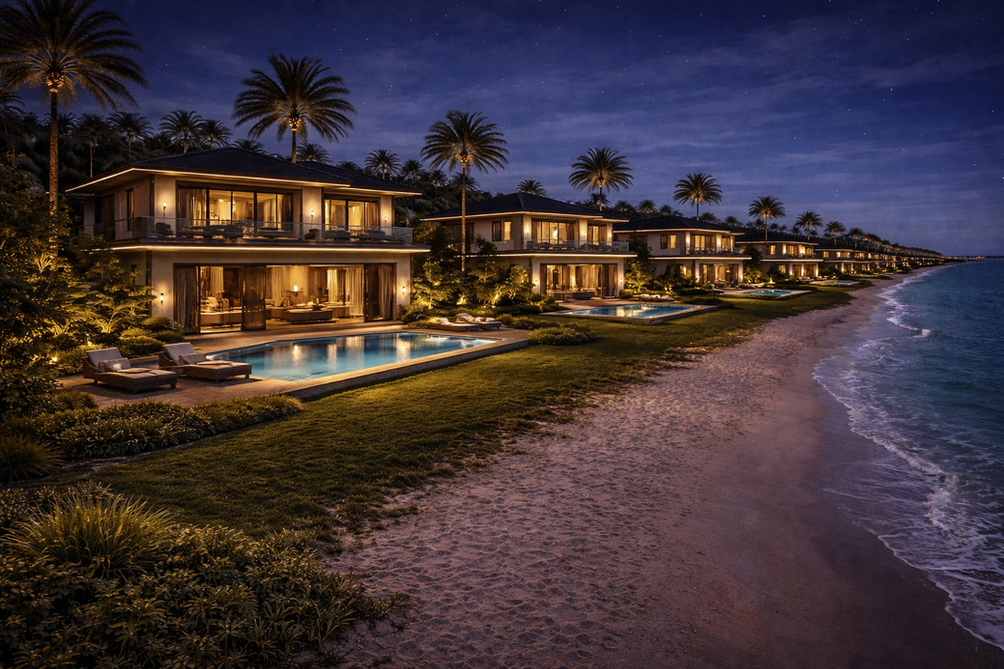 Projektfoto Strandsiedlung mit Einfamilienhäusern