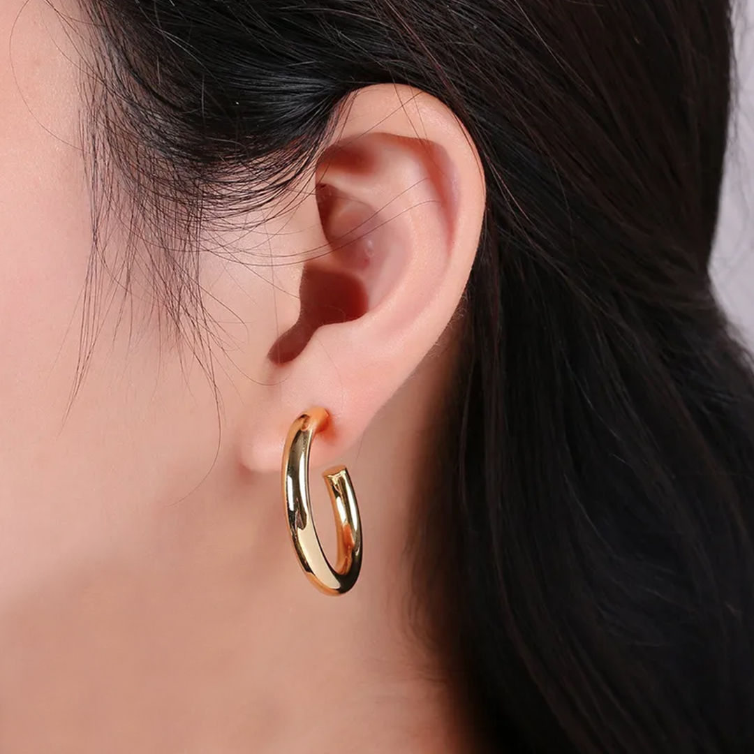 Arracadas Lisas Gold