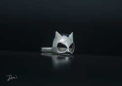 cat woman mask ring