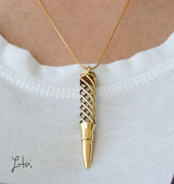empty bullet pendant