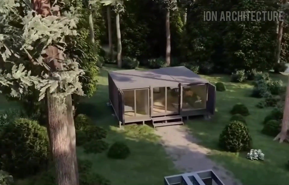 Thumbnail: Living shipping container home tiny modular house Portable prefab