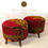 Thumbnail: Handmade Pouf Ottoman Set