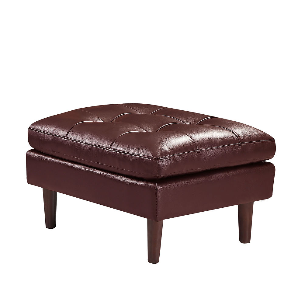 Thumbnail: Welike Modern Air Leather and PVC Chair and Ottoman for Living Room Hotel