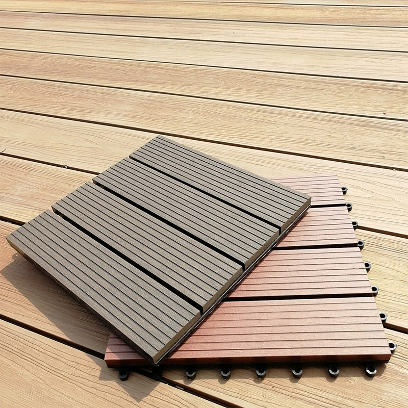Thumbnail: Manufacturer Waterproof Anti-UV Outdoor Decking WPC DIY Tiles