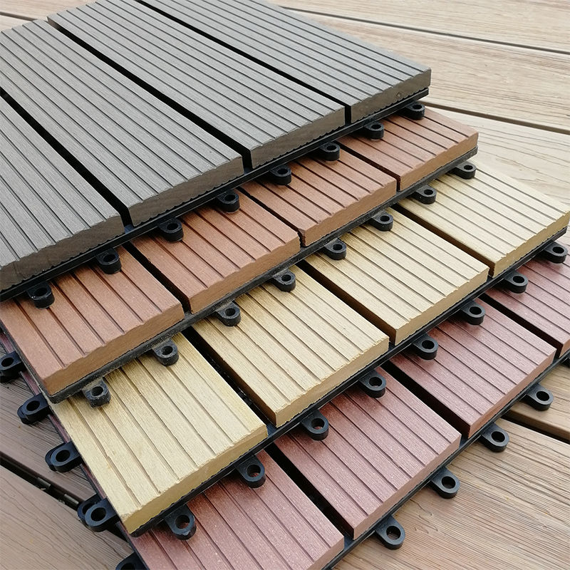 Thumbnail: Manufacturer Waterproof Anti-UV Outdoor Decking WPC DIY Tiles