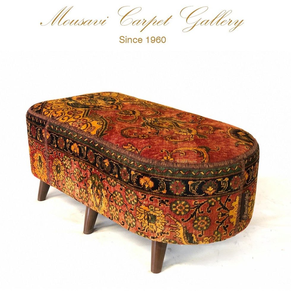 Thumbnail: Handmade Oval Shape Ottoman