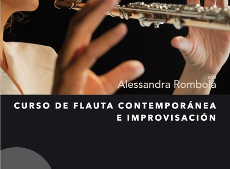 Curso de flauta contemporánea e improvisación. Viernes 13 y sábado 14 de diciembre.