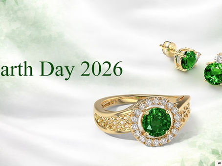 an emerald ring and tsavorite earrings