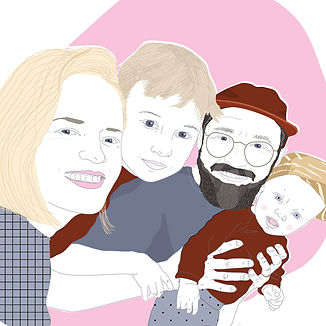 Digital custom-made portrait illustration.