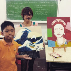 Recreation Tracy Dizon 2015, Oil, "Queen Elizabeth II 336” by Andy Warhol