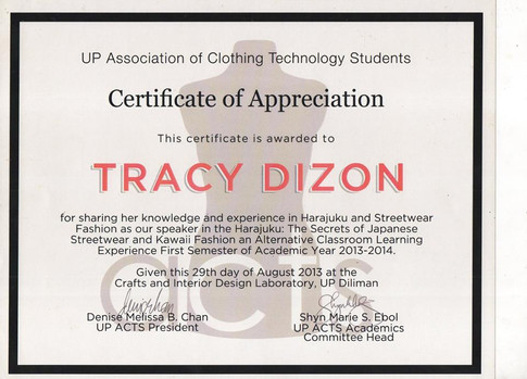 2013 UP Diliman College of Home Economic