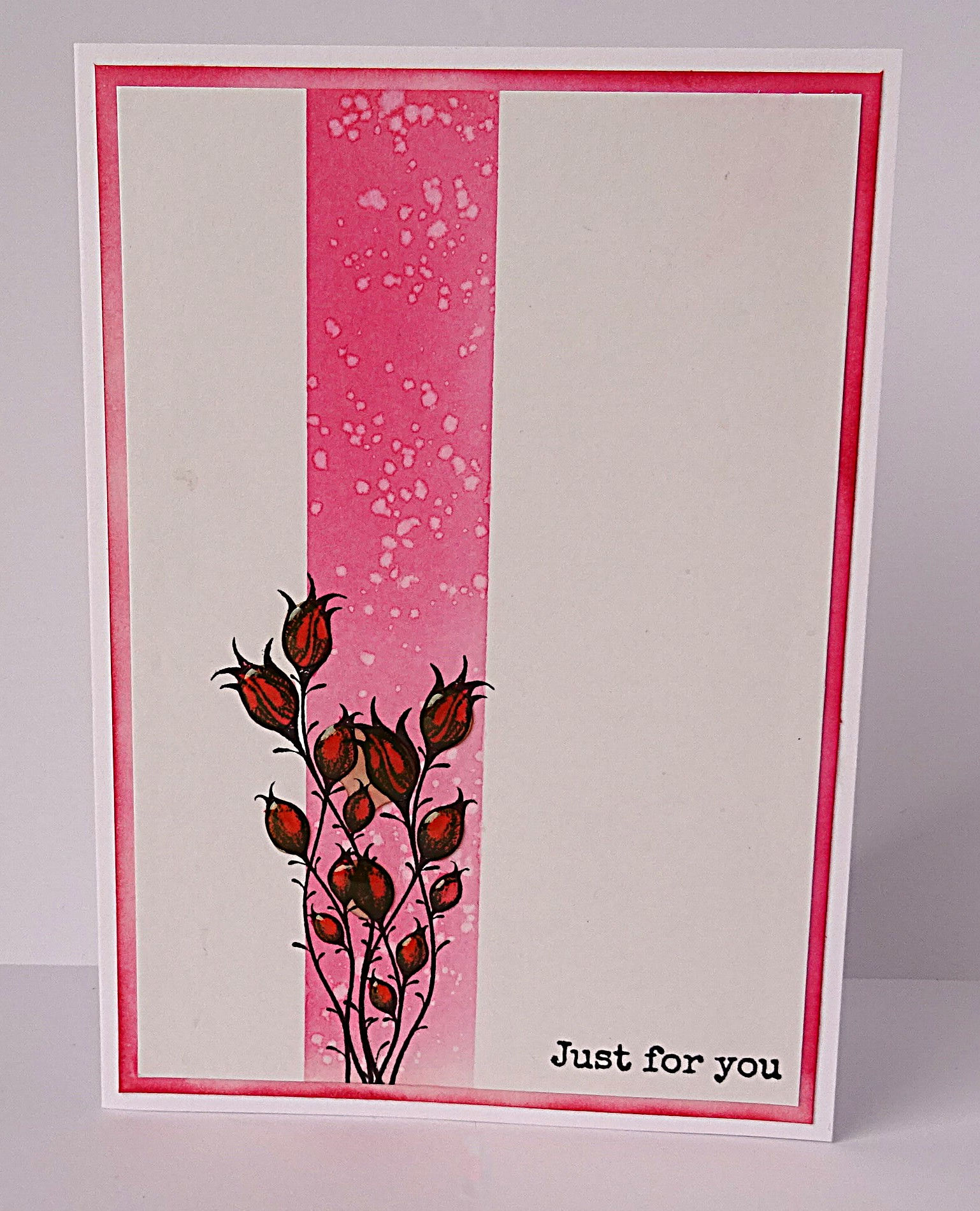 Handmade Any Occasion Card - Glazed Flower Heads