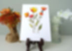 bunch of orange and yellow shades of sketched poppies