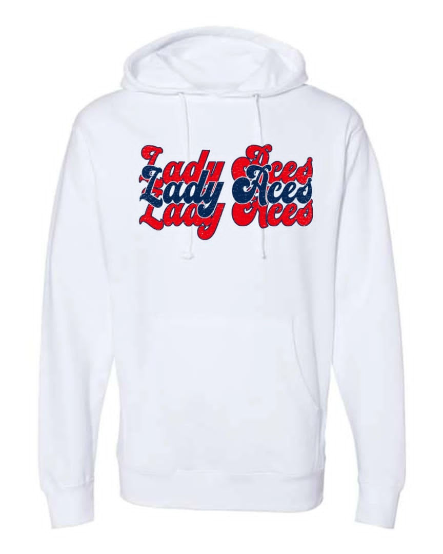 Thumbnail: Lady Aces Stacked Traditional Hoodie