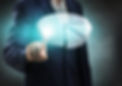 Businessman hand showing white digital pie graph..jpg