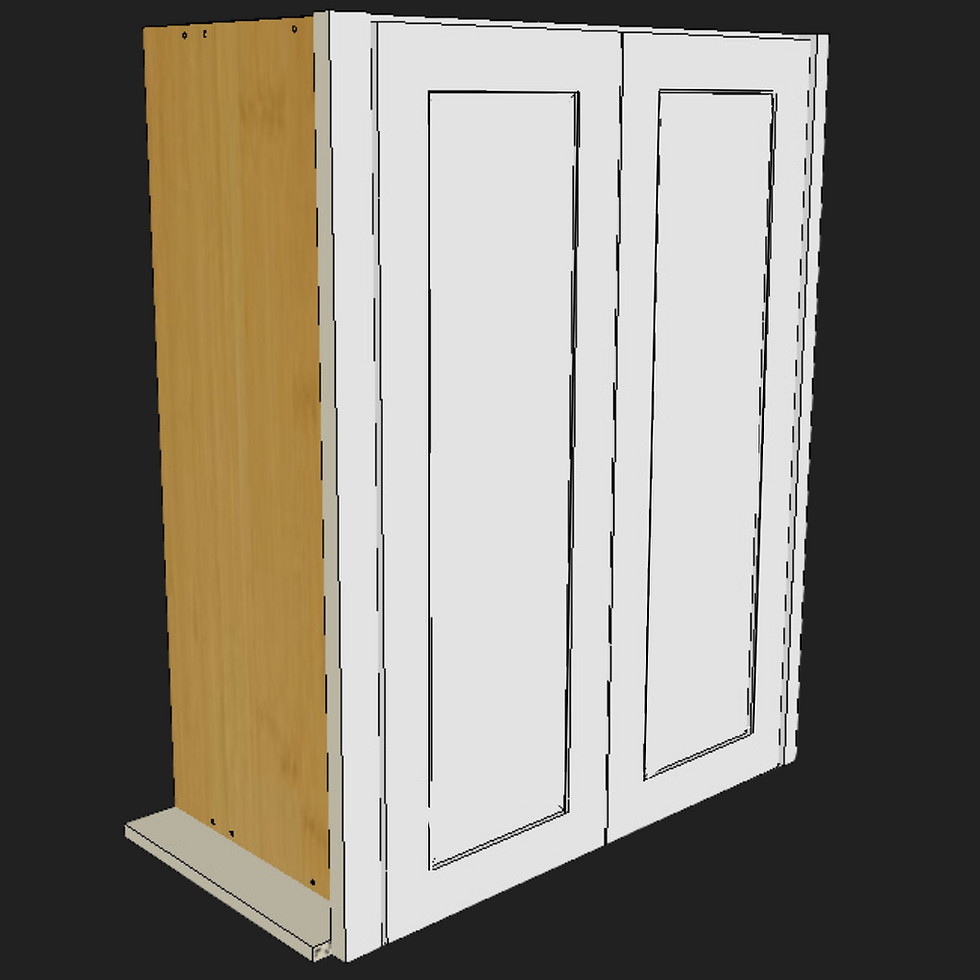 Thumbnail: 36" Upper Wall Cabinet with 2" Shaker Doors