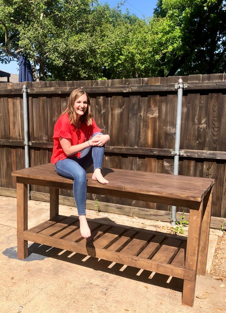 DIY Outdoor Console Table