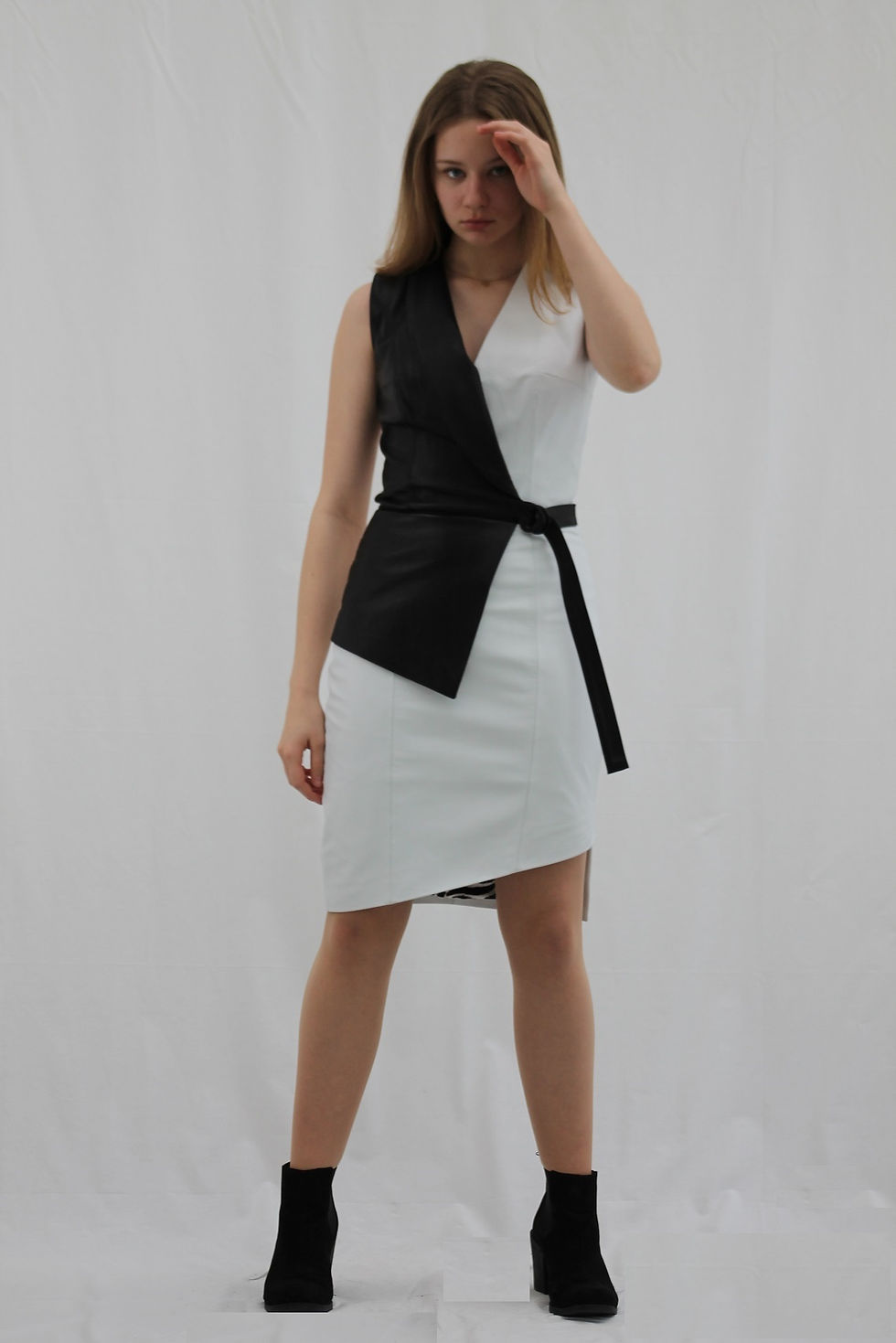 Thumbnail: Leather Dress for Women – Austin Genuine Leather Dress
