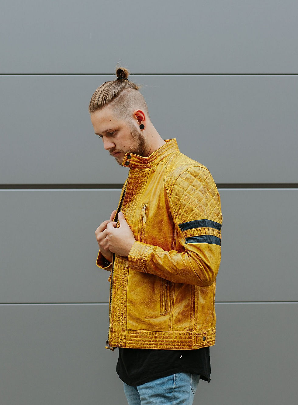 Thumbnail: Men Leather Jacket IDAHO