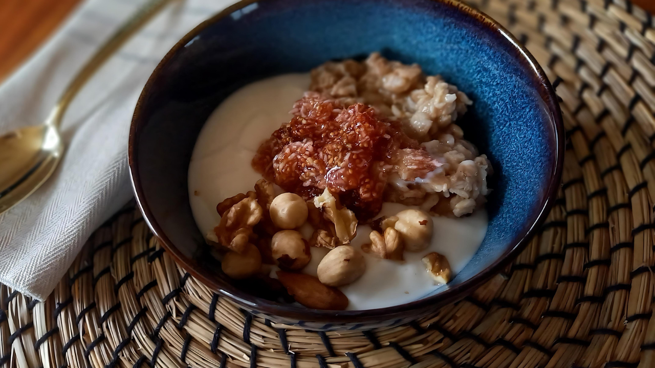 porridge con semi di chia e avena