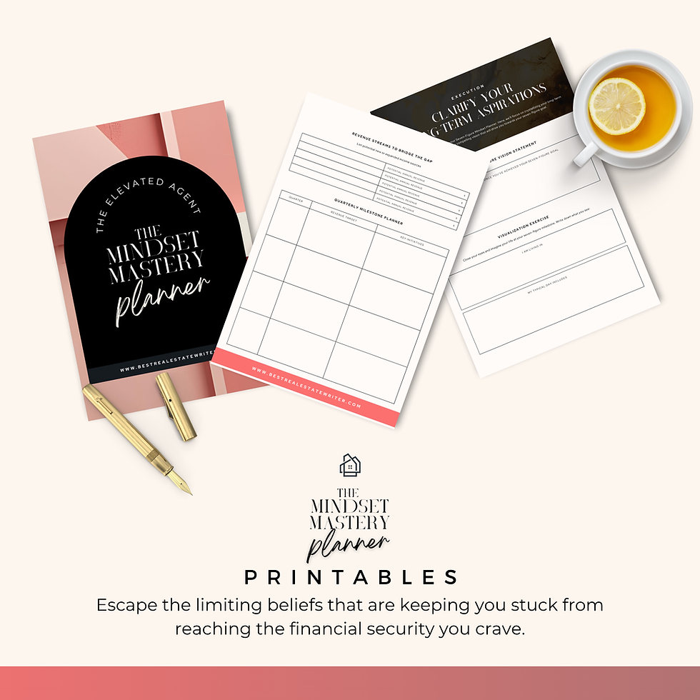 Thumbnail: Wealthy Mindset Mastery Coaching Planner for Realtors | 67pages