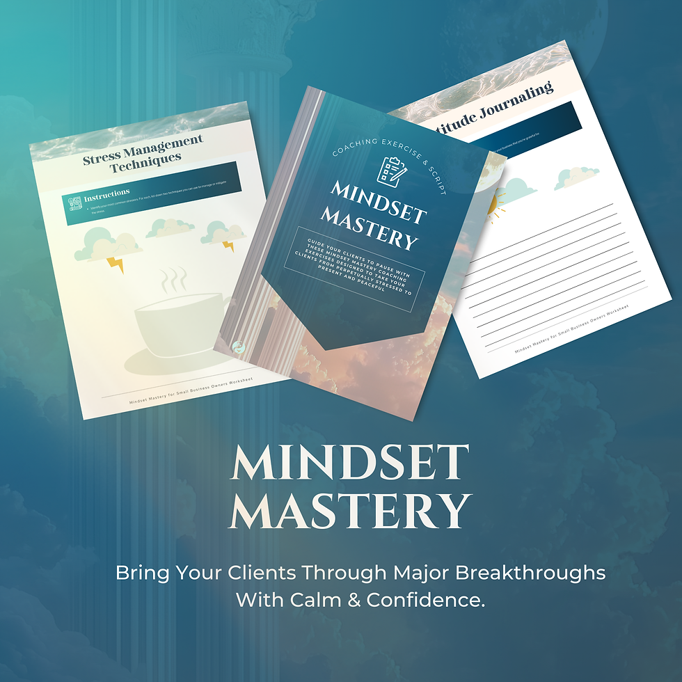 Thumbnail: Mindset Mastery Real Estate Coaching Session Worksheets