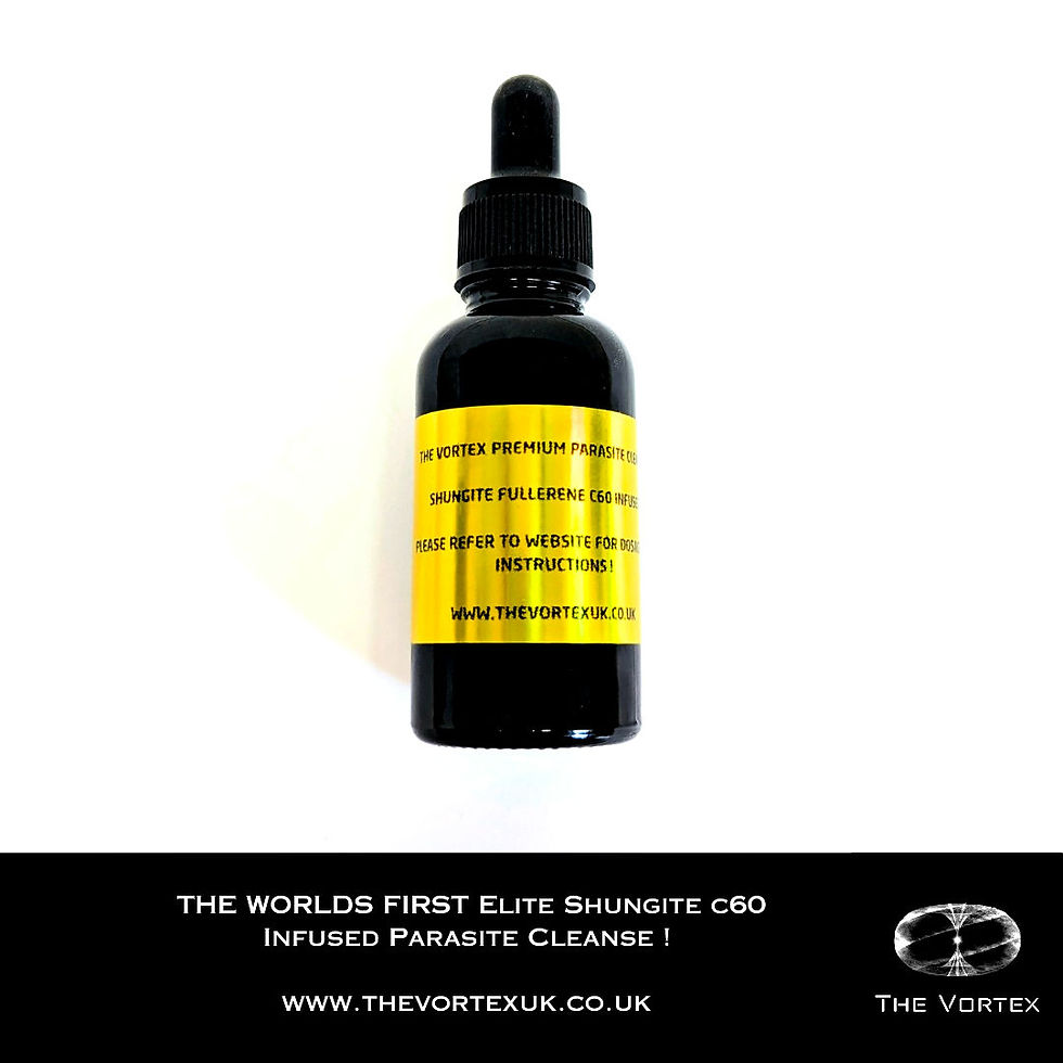 Shungite C60 Infused Premium Parasite Cleanse, Full Detox, 3 month Supply