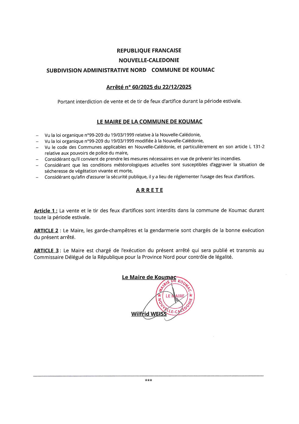 ❌🎆Nouvel arrêté communal : Interdiction de vente et d'utilisation de feux d'artifice ❌🎆